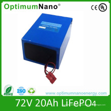 Batería de 72V 20ah LiFePO4 para el vehículo eléctrico